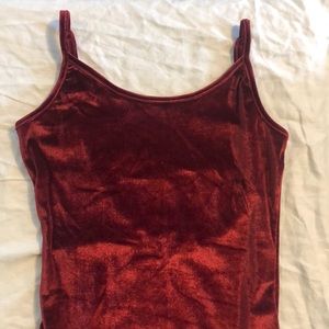 Red velvet bodysuit